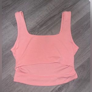 Salmon pink size small Shein crop top